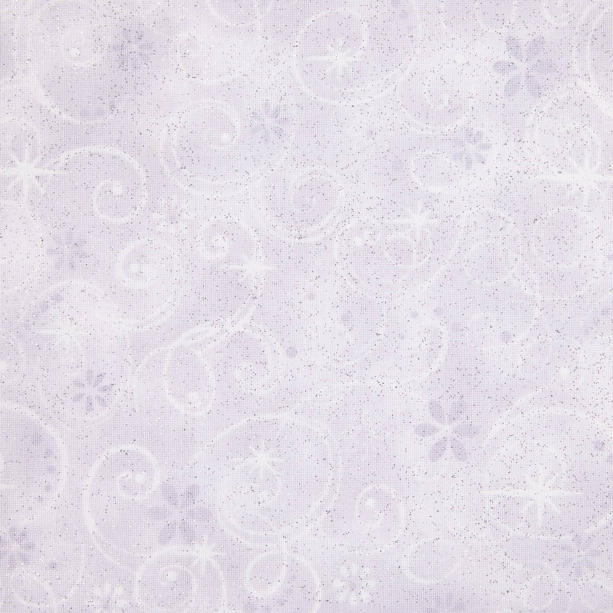 Fabric Traditions Swirls on Gray Glitter Cotton Fabric